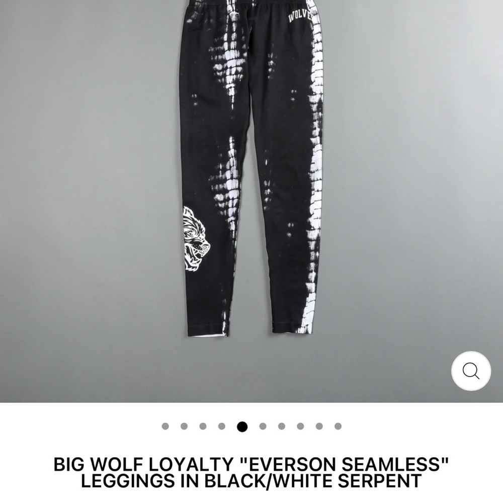 Darc Sport Everson Seamless Leggings - Black/White Serpent